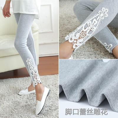 

New Fashion Women Ladies Lace Crochet Sexy Skinny Leggings Stretch Jeggings Pants SizePlease see the description