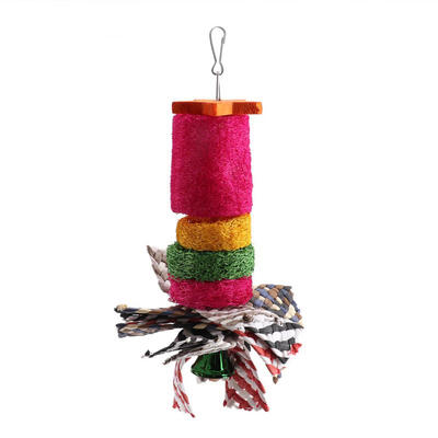 

Greensen Birds Knots Block Parrot Swing Cage Accessories Chewing Climbing Toy for Parrot