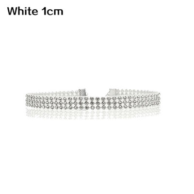 

Womens Fashion Full Rhinestones Sparkling Choker Short Collar Necklace Jewelry
