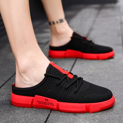 

Summer lazy half drag Baotou leisure non-slip sandals men Korean fashion slippers without heel tide drag