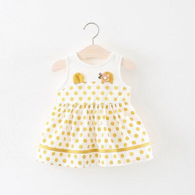 

Summer Baby Girl Dress Princess 0-1 Year Birthday Infant Girl Dotborn Dresses Baby Girls Cutton Clothes