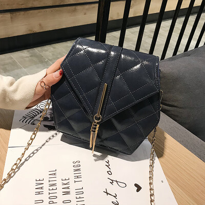 

Spring&summer rhombic chain small bag female 2019 new wave Korean version of the wild Messenger shoulder shoulder fashion casual small square bag