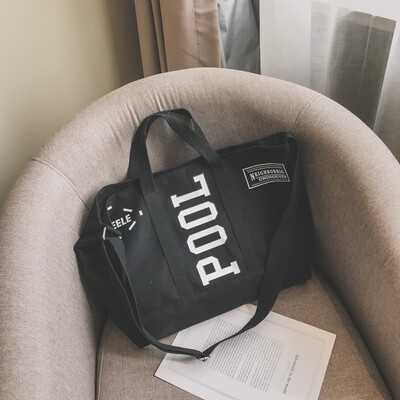 

Ins Messenger bag 2018 new bag female tote bag tide shoulder bag fashion casual wild portable canvas bag