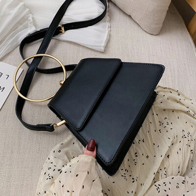 

Tailored Women Retro Geometric Leather Crossbody Bags Handle Bags Chain Shoulder Bags