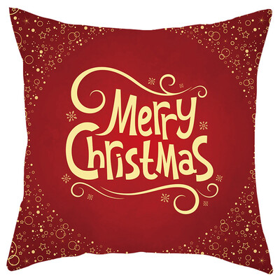 

Siaonvr Merry Christmas Short Plush Pillowcase Sofa Pad Set Home Decoration 18x18 Inch