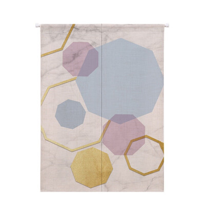 

Marble Grain Geometric Printed Doorway Curtain Cotton Linen Decor Curtain Hanging Tapestry Screens & Room Dividers