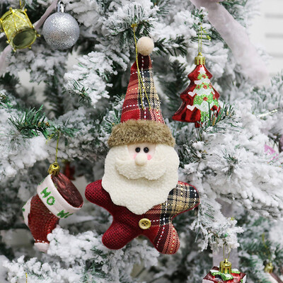 

〖Follure〗Christmas Ornament Santa Snowman Reindeer Toy Doll Hang Party Decoration