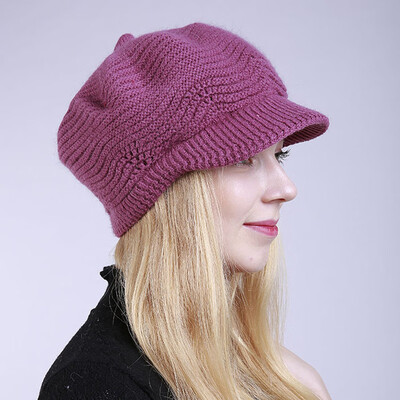 

Tailored Women Winter Design Line Solid Ear Protector Slouchy Berets Hat