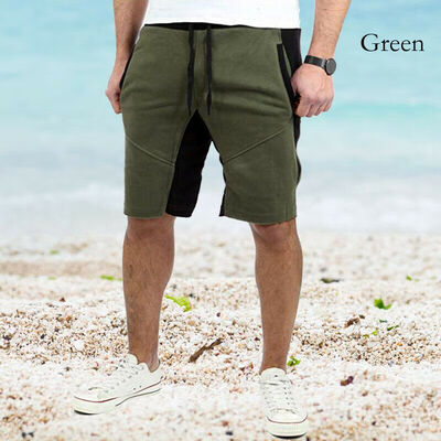 

SUNSIOM Mens Summer Color Matching Gym Fitness Casual Shorts Loose Beach Shorts