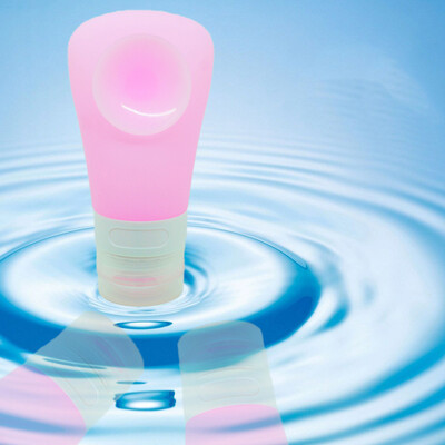 

〖Follure〗Travel Packing Silicone Press Bottles Set Lotion Shampoo Bath Container Blue
