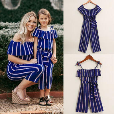 

Family Matching Clothes Mother&Daughter Women Girl Outfits Romper Jumpsuit