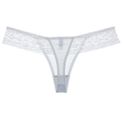 

Toponeto Women Underpant Sexy Lace Hollow Sports Fitness Low Waist Seamless Ladies Thong