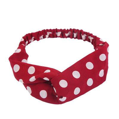 

Dot Print Hair Band Headwear Make Up Bath Shower Sport Yoga Headband Hairband
