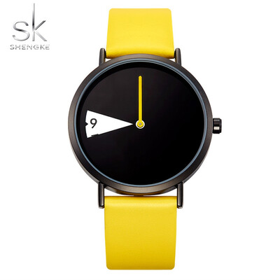 

RM Women Watch Creative Wristwatch Lady Clock Rotate Leather Band Wristwatches