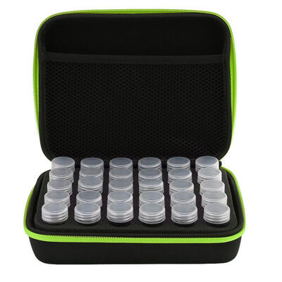 

30 Bottles Diamond Painting Charms Box Embroidery Tool Storage Hand Bag