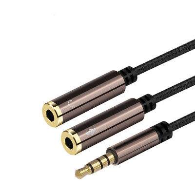 

Stereo Earphones Splitter Cable Aux Extension Cord for Smartphones Tablets Media Players