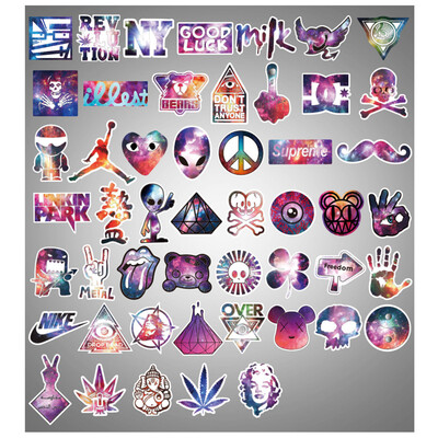 

Northern Lights Starry Sky Stickers Mixture Sticker Decals Packs for Water Bottle Laptop Cellphone Skateboard Bicycle Motorcycle C