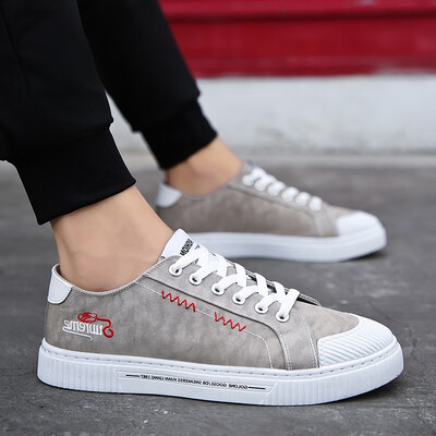 

The new autumn youth Korean version of canvas shoes boys tide shoes Joker summer students shoes shoes