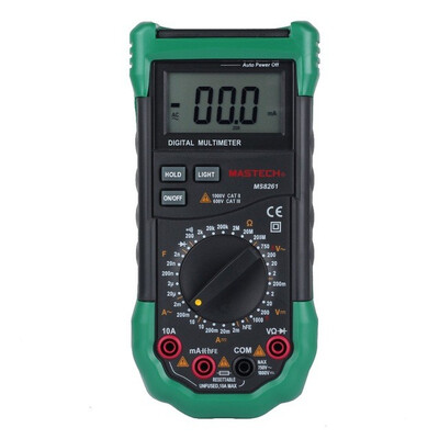 

MS8261 Digital Multimeter 3 12 AC DC VACapacitance Resistance Transistor Tester Full Protective Anti-burn Diagnostic-tool