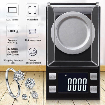 

New Digital Milligram Scale 50g0001g Mini Gold Jewelry Powder Carat Scale