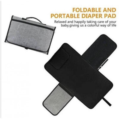 

2018 Fashion Creative Baby Portable Folding Diaper Travel Changing Pad Waterproof Mat Bag Storage