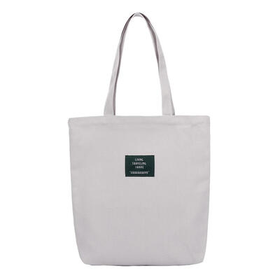 

Patchwork Shoulder Handbags Women Canvas Top-handle Book Bags Large Totes