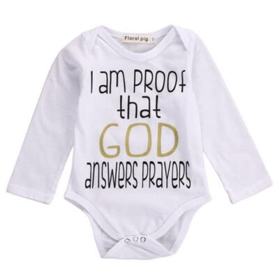 

Infant Baby Boys Girls Letter Print Romper Jumpsuit Bodysuit Outfits Clothes