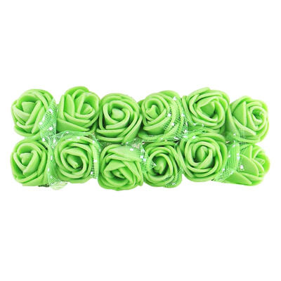 

12pcs Mini Foam Rose Artificial Flowers DIY Wreath Bridal Flowers Car Decor