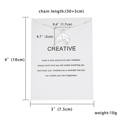 

Rinhoo Birthday Gifts 12 Constellation Zodiac Pendant Necklace With White Card Silver Color Animal Horse Rabbit Choker Necklace