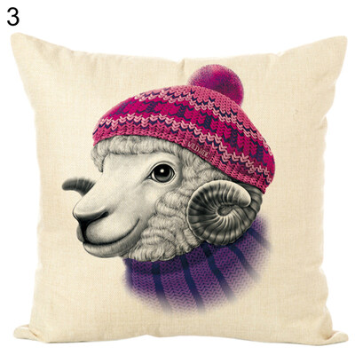 

Kiwi BirdBoarDeerSheepRabbit Throw Pillow Case Cushion Cover Sofa Bed Decor