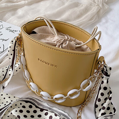 

Female 2019 spring&summer new Chaohan version 100 lap temperament chain handbag single shoulder oblique bag bucket bag