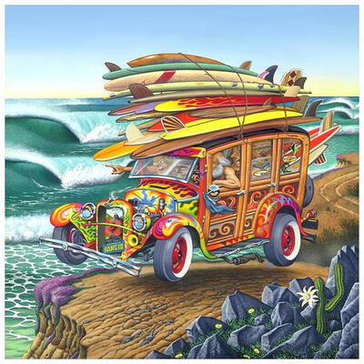 

5D DIY Full Drill Diamond Painting Novelty Car Cross Stitch Embroidery Kits