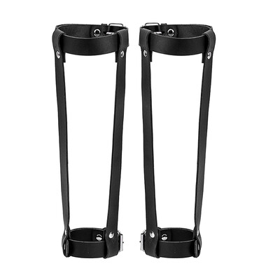 

1 Pair Women Men Leather Leg Harness Strap Punk Style Metal Rivet Design Adjustable Buckle Leg Band