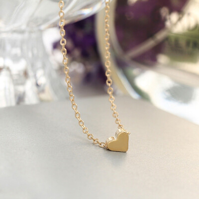 

Heart Necklace for Women Chain Heart Shape Pendant Necklace Gift Ethnic Bohemian Choker Necklace For Women Gift