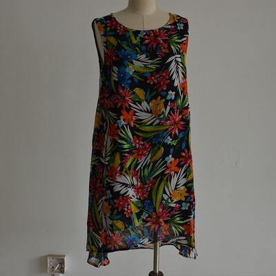 

Yq summer sleeveless dress fashion trend simple 7353