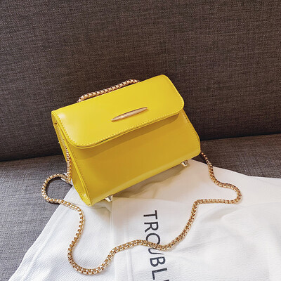 

Net red black bag female 2019 new shoulder Korean fashion retro casual wild chain slung small square bag