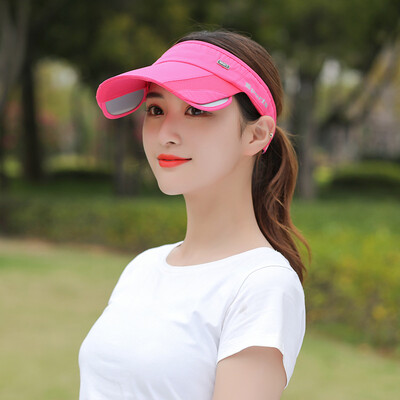 

Hat womens summer outdoor sports empty top sun hat baseball cap men run sun-proofing stretch hat eaves sun hat