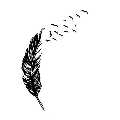 

2019 New Popular Home Decoration Garden Decoration Feather Wall Stickers Living Room Stickers Decals