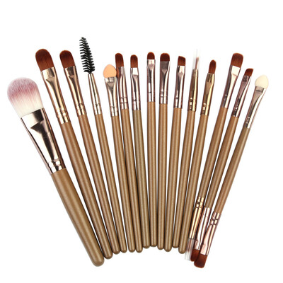 

〖Follure〗15Pcs Makeup Brushes Powder Foundation Eyeshadow Eyeliner Lip Cosmetic Brush
