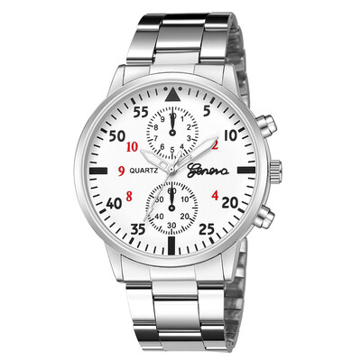 

Gobestart Luxury Watch Fashion Stainless Steel Watch for Man Quartz Analog Wrist Watch