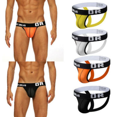 

Men Low-Rise Briefs Mesh Thong Jockstrap G-string Underpants Underwear Oversize