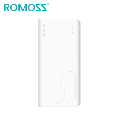 

ROMOSS Sense8 Power Bank 30000mAh External Battery Backup Power Support Lightning Type-c Input 2 USB Output for Android iPhone