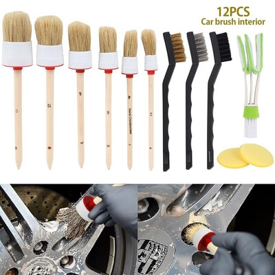 

12pcs Automotive Interior Brush Profession Car Interior Care Washing Brush Set for Car Detailing