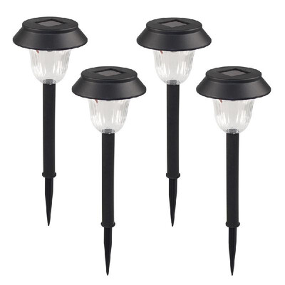 

2 Pack Solar Garden Lights Outdoor White LED Pathway Lamp Garden Decoration Landscape Lighting for Patio Lawn Yard Walkway