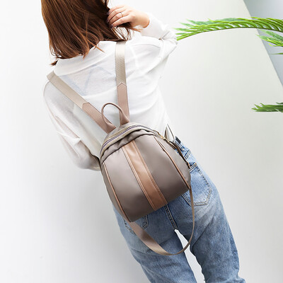 

Tailored Women Backpack Soft Leather Dual-use Personality Simple Student Backpack