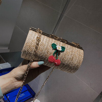 

Tailored Fashion Women Chain Bag Weave Fruit Messenger Bag Crossbody Bag Handle Bag