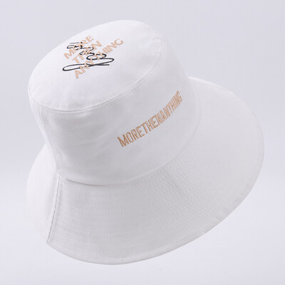 

New Korean letters embroidered fishermans hat