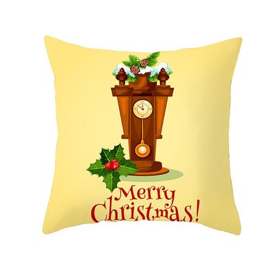 

Tailored Christmas Pillow Case Glitter Polyester Sofa Throw Cushion Cover Home Decor