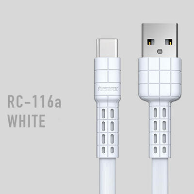 

REMAX RC-116 USB Type-C Armor Data Cable Fast Charging USB C Cable Type-c Charger Tranfer Cable For Cell Phones