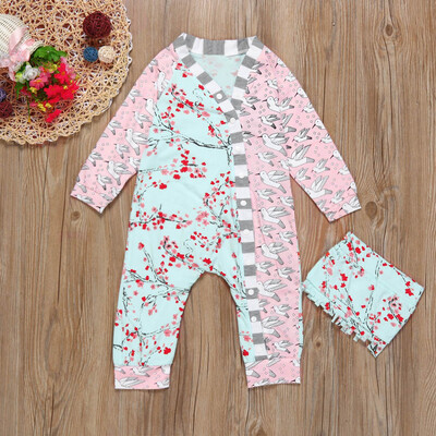 

Newborn Baby Girls Clothes Floral Bodysuit Romper Jumpsuit Sunsuit Outfits Set